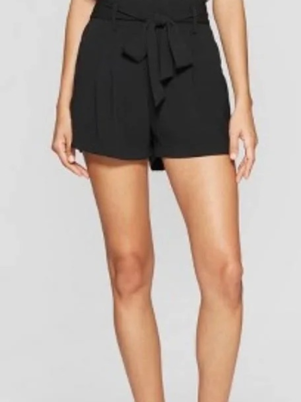 High-Waist Black  Women's Shorts